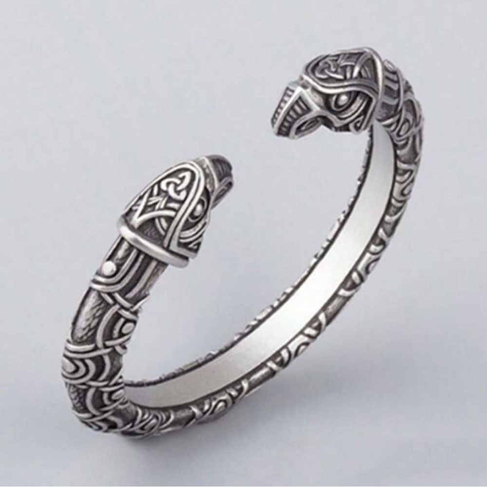 Silver Viking Style Bracelet